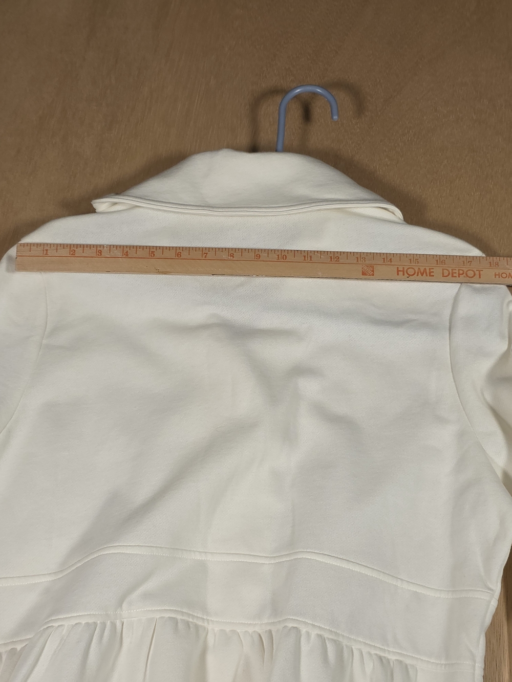 Soft Cream Button-Front Pea Coat by Sporto - Picture 4 of 4